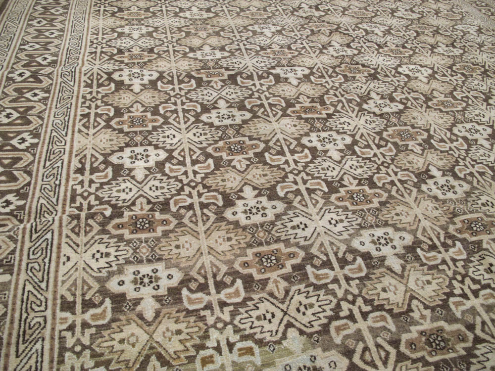 Vintage Persian Mashad Carpet, No.24004 - Galerie Shabab