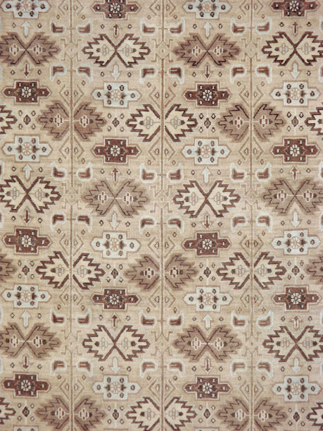 Vintage Persian Mashad Carpet, No.24005 - Galerie Shabab