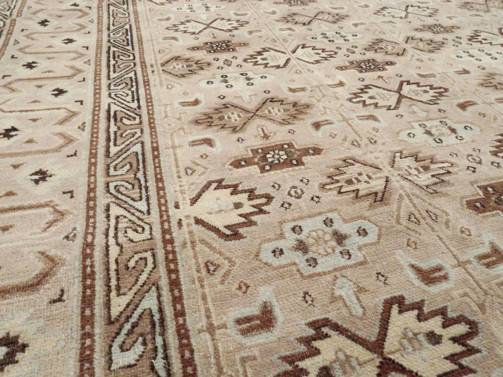 Vintage Persian Mashad Carpet, No.24005 - Galerie Shabab