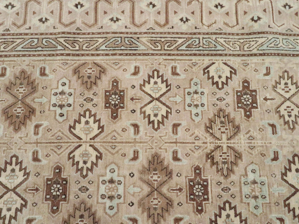 Vintage Persian Mashad Carpet, No.24005 - Galerie Shabab