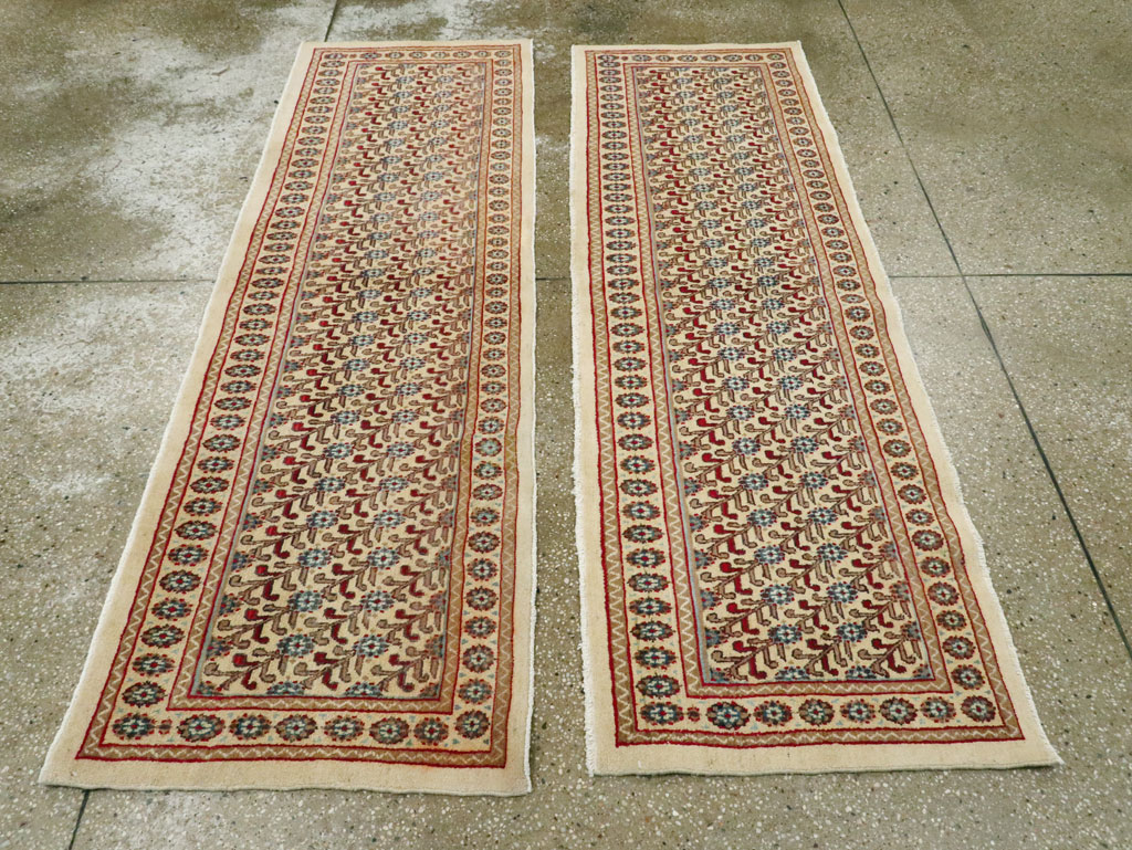Vintage Persian Mashad Runner (Pair: 1 of 2), No.24006 - Galerie Shabab