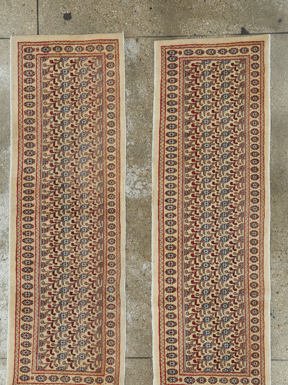 Vintage Persian Mashad Runner (Pair: 1 of 2), No.24006 - Galerie Shabab