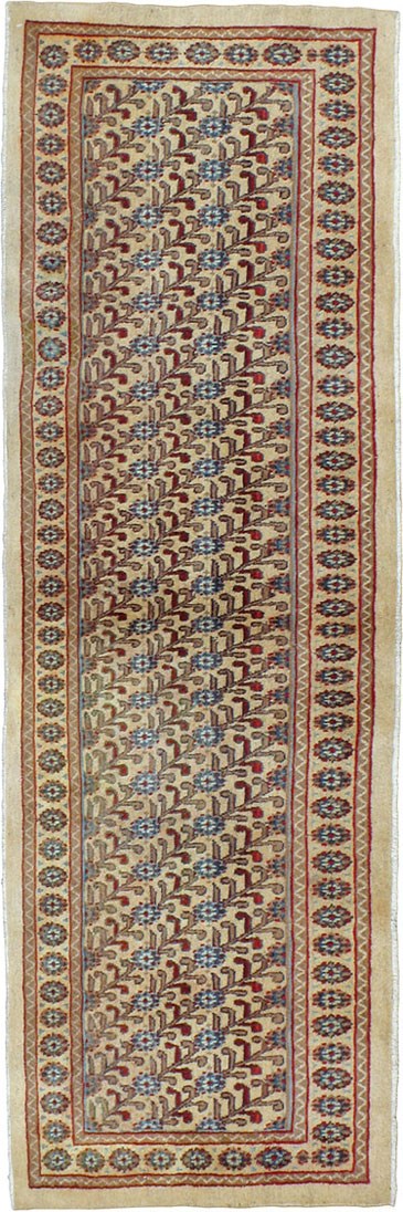 Vintage Persian Mashad Runner (Pair: 2 of 2), No.24007 - Galerie Shabab