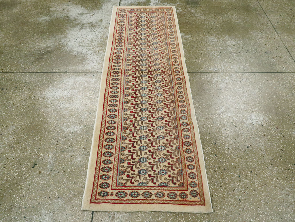 Vintage Persian Mashad Runner (Pair: 2 of 2), No.24007 - Galerie Shabab