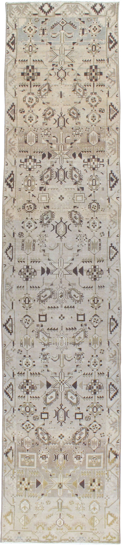 Vintage Persian Malayer Runner, No.24009 - Galerie Shabab
