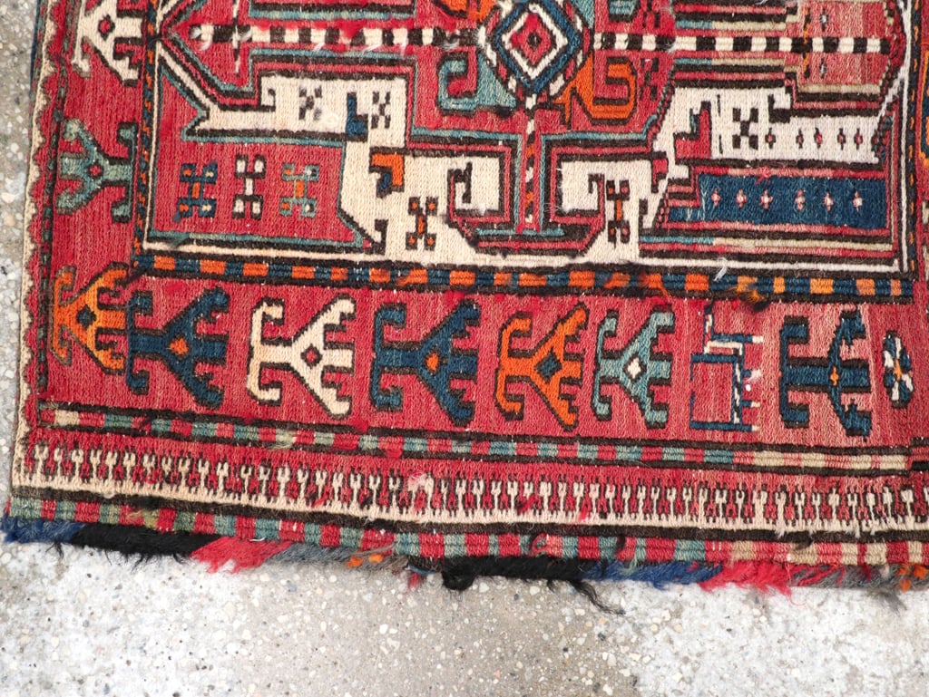 Vintage Persian Shahsavan Soumak Saddlebag (Khorjin), No.24012 - Galerie Shabab
