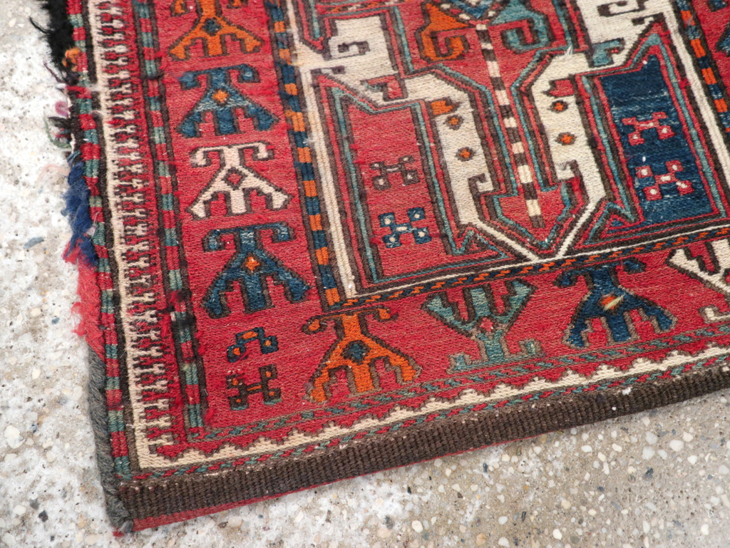 Vintage Persian Shahsavan Soumak Saddlebag (Khorjin), No.24012 - Galerie Shabab