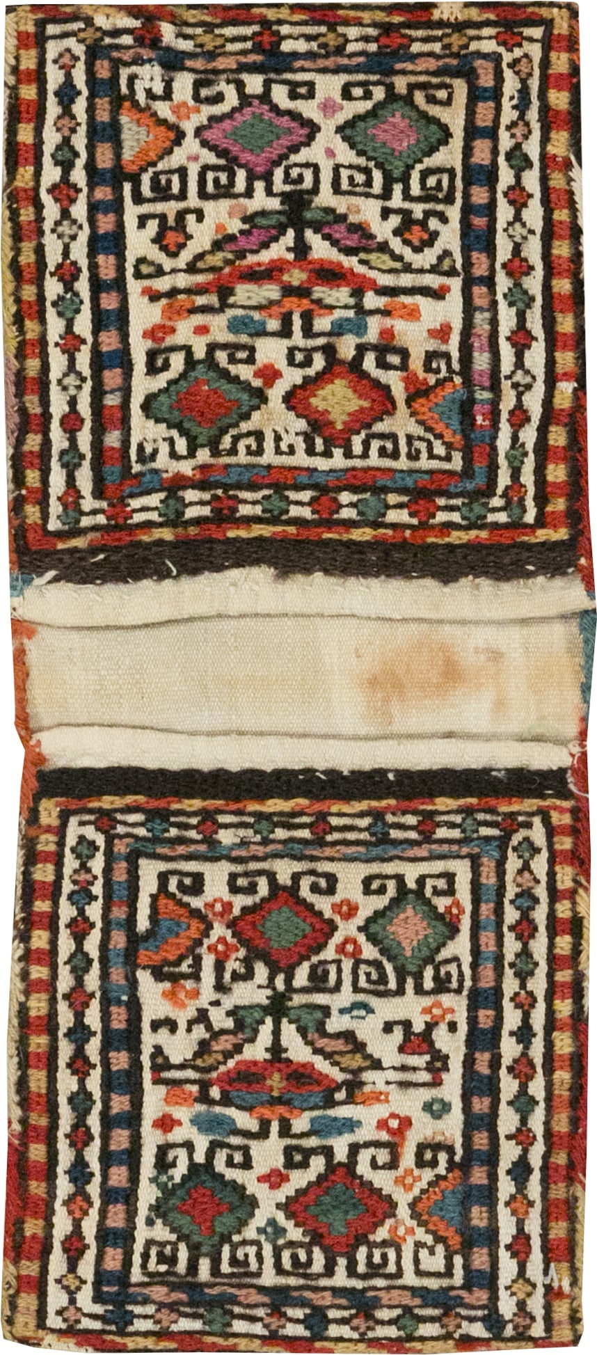 Vintage Persian Kilim Saddlebag (Khorjin), No.24014 - Galerie Shabab