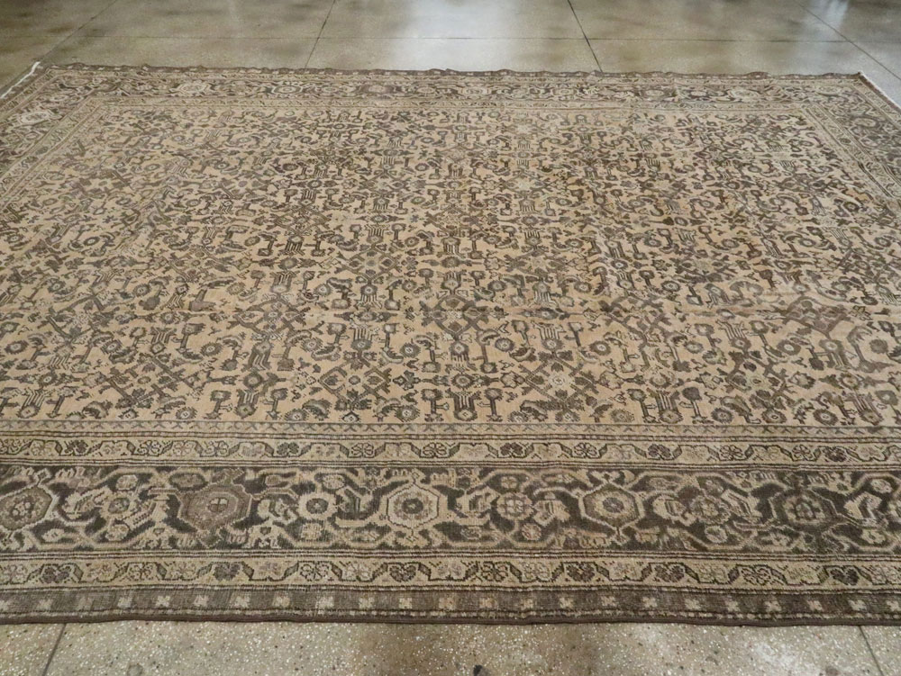 Antique Perisan Mahal Carpet, No.24017 - Galerie Shabab