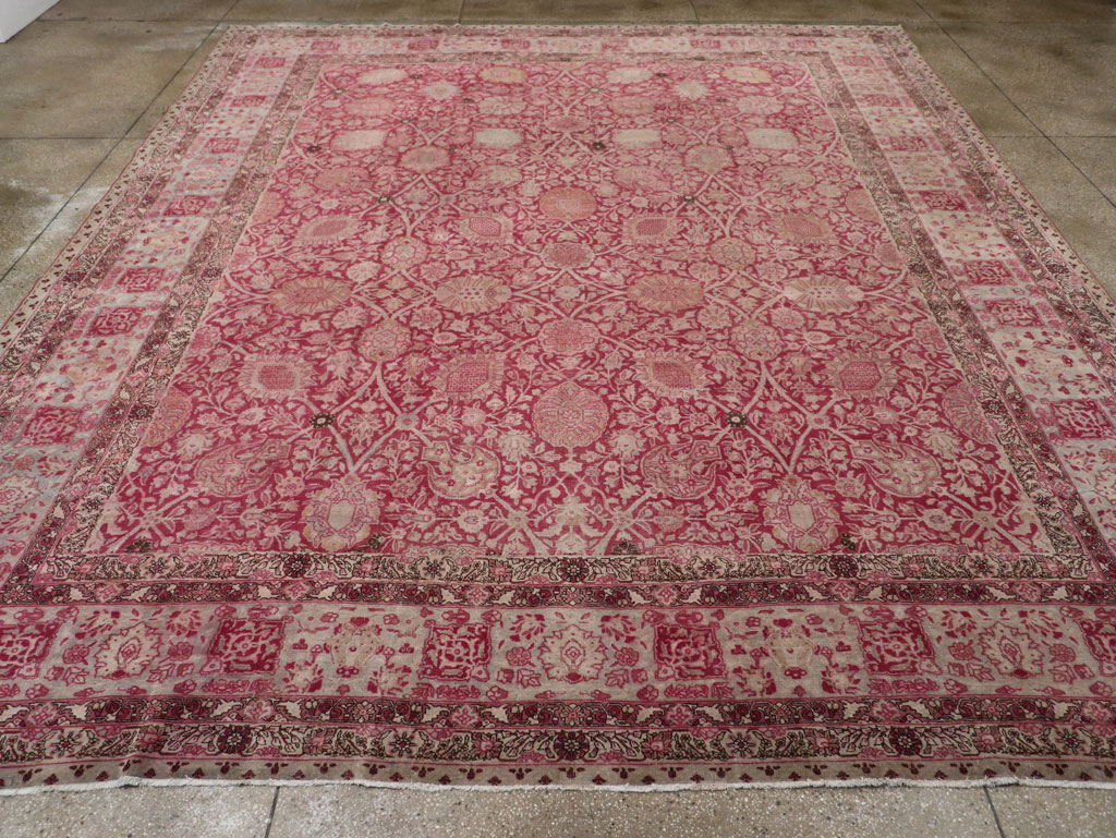 Antique Persian Tabriz Large Room Size Carpet, No.24018 - Galerie Shabab