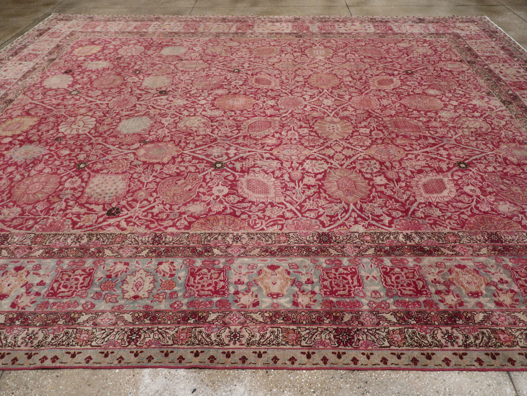 Antique Persian Tabriz Large Room Size Carpet, No.24018 - Galerie Shabab
