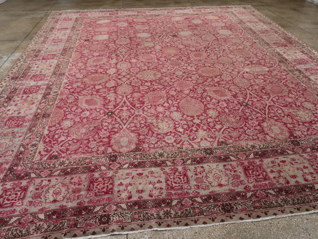 Antique Persian Tabriz Large Room Size Carpet, No.24018 - Galerie Shabab