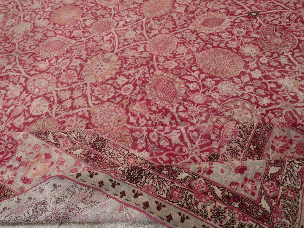 Antique Persian Tabriz Large Room Size Carpet, No.24018 - Galerie Shabab