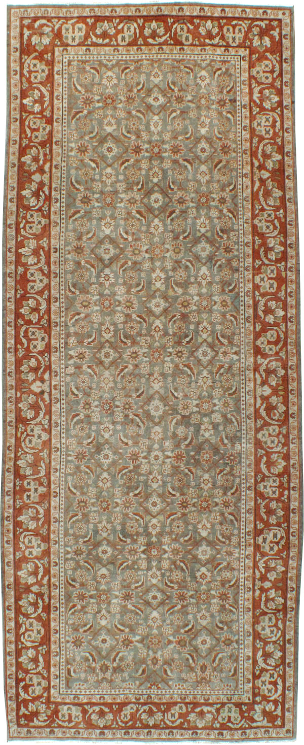 Antique Persian Mahal Gallery Carpet, No.24019 - Galerie Shabab