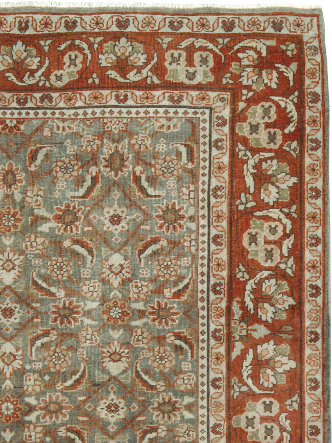 Antique Persian Mahal Gallery Carpet, No.24019 - Galerie Shabab