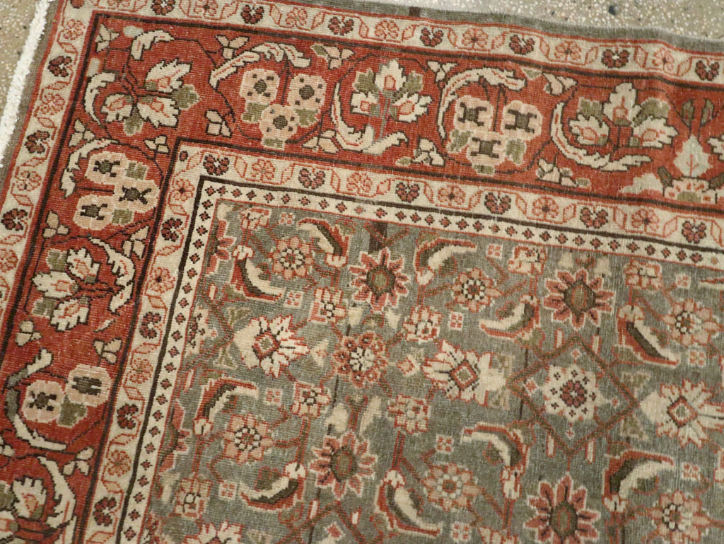 Antique Persian Mahal Gallery Carpet, No.24019 - Galerie Shabab