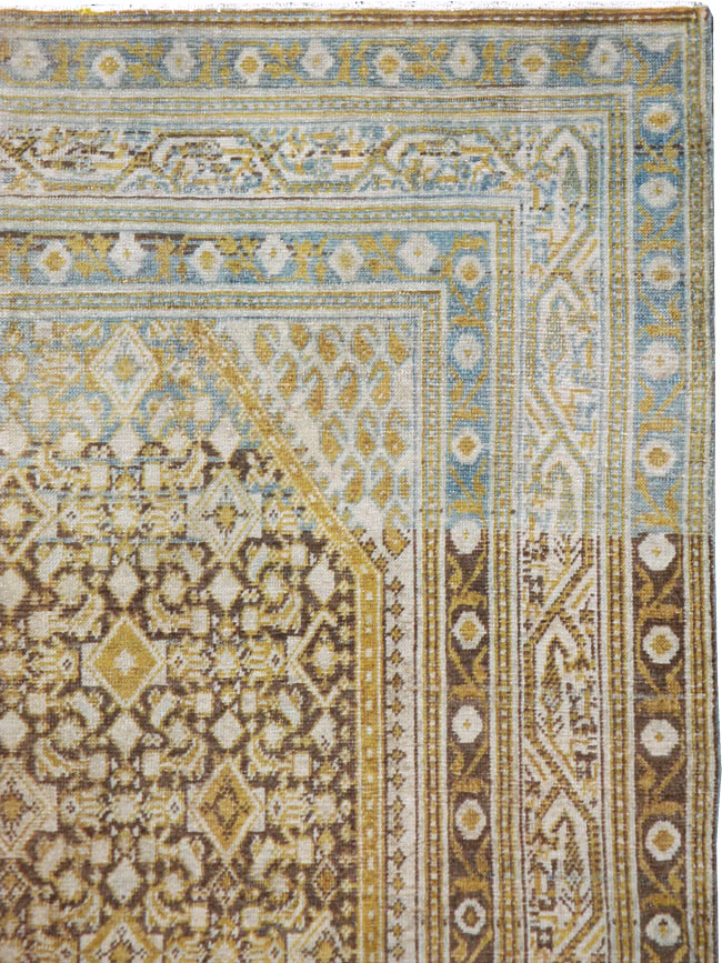 Vintage Persian Malayer Gallery Carpet, No.24022 - Galerie Shabab