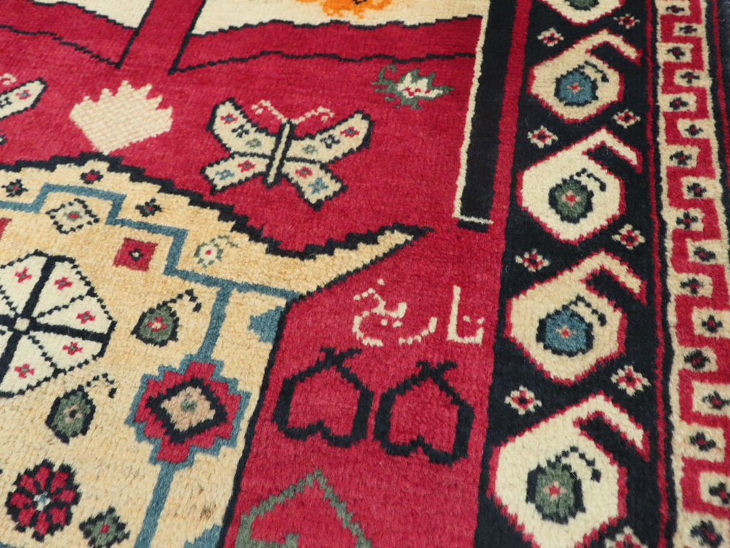Vintage Persian Tabriz Pictorial Rug (Pair: 1 of 2), No.24028 - Galerie Shabab