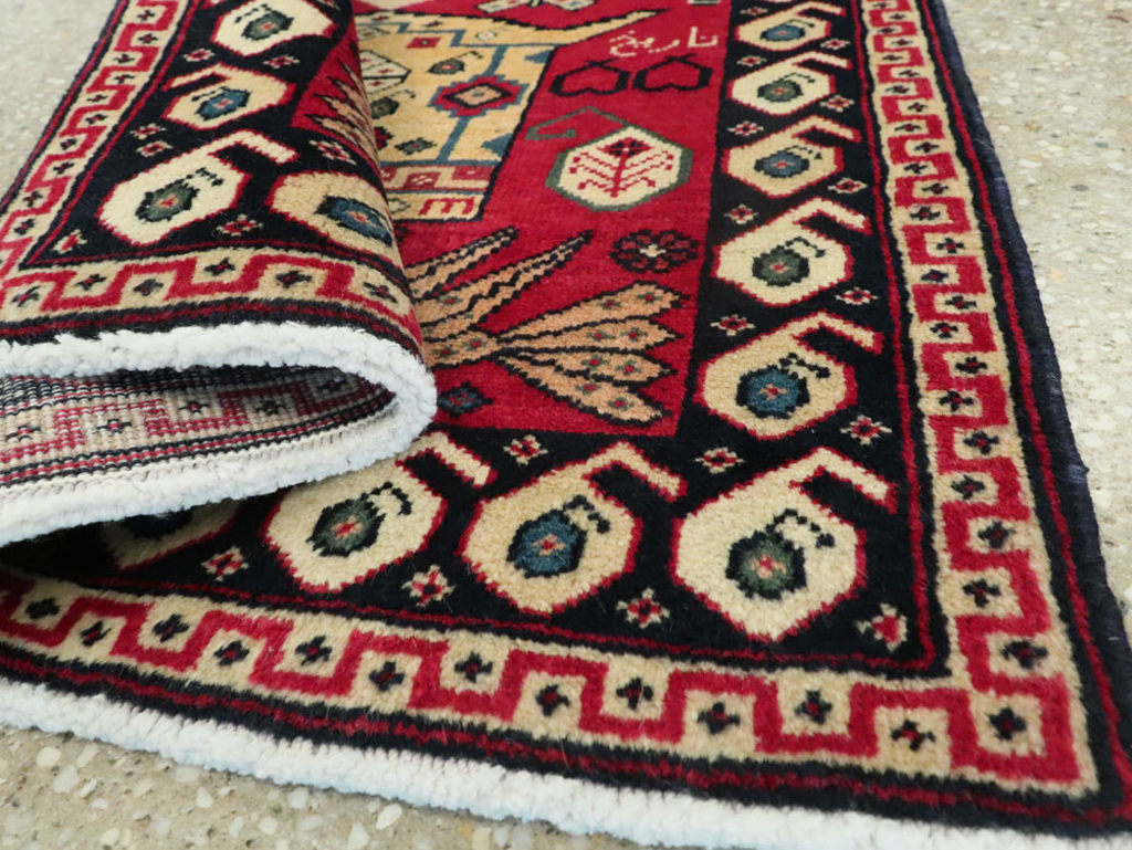 Vintage Persian Tabriz Pictorial Rug (Pair: 1 of 2), No.24028 - Galerie Shabab