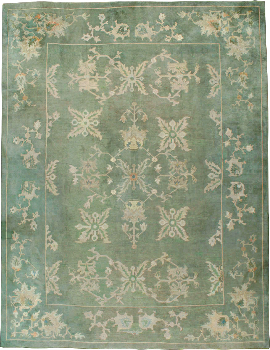 Antique Turkish Oushak Carpet, No.24032 - Galerie Shabab