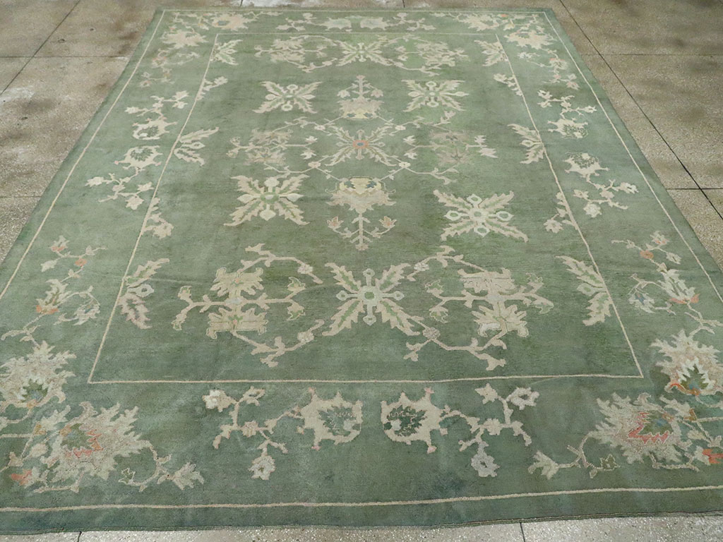 Antique Turkish Oushak Carpet, No.24032 - Galerie Shabab