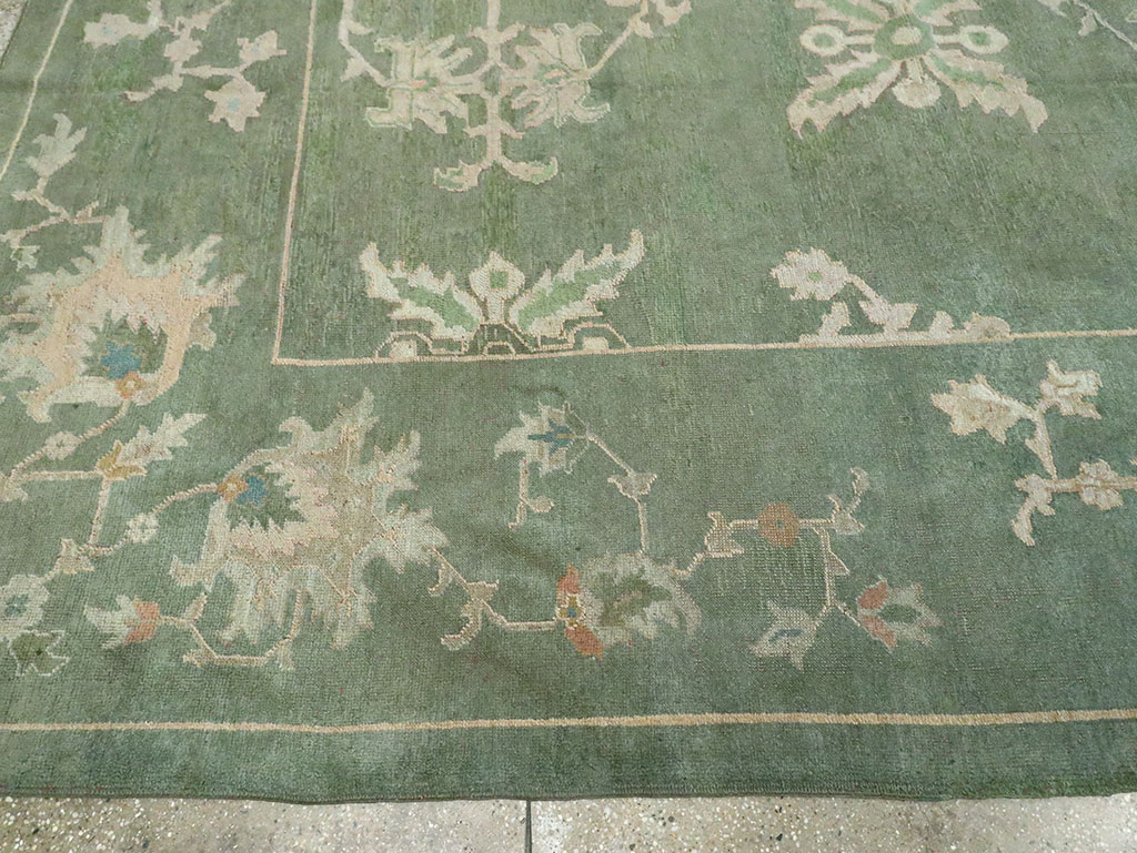 Antique Turkish Oushak Carpet, No.24032 - Galerie Shabab