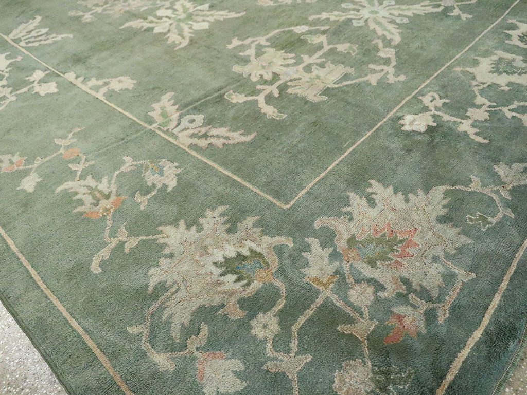 Antique Turkish Oushak Carpet, No.24032 - Galerie Shabab