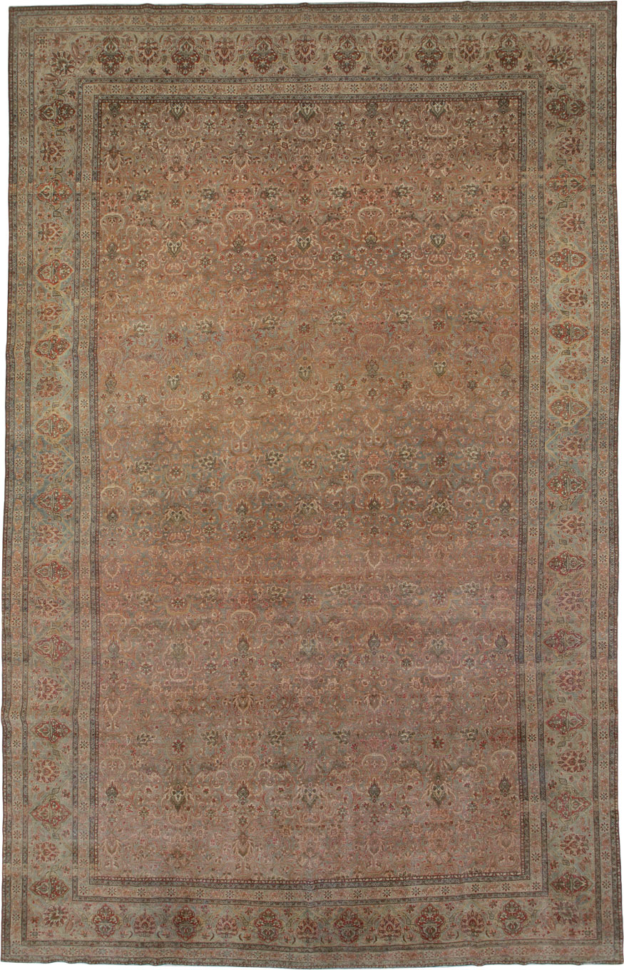 Antique Persian Kashan Carpet, No.24042 - Galerie Shabab