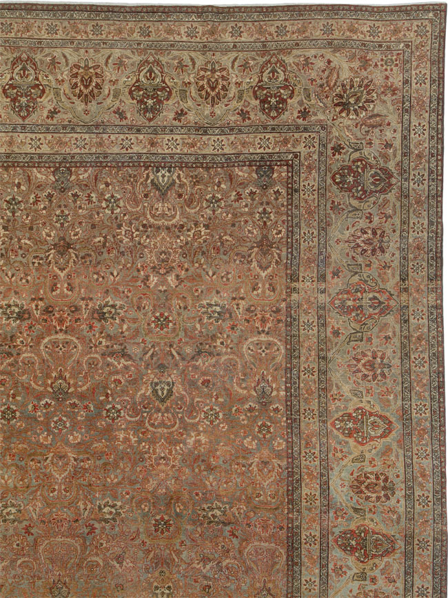 Antique Persian Kashan Carpet, No.24042 - Galerie Shabab
