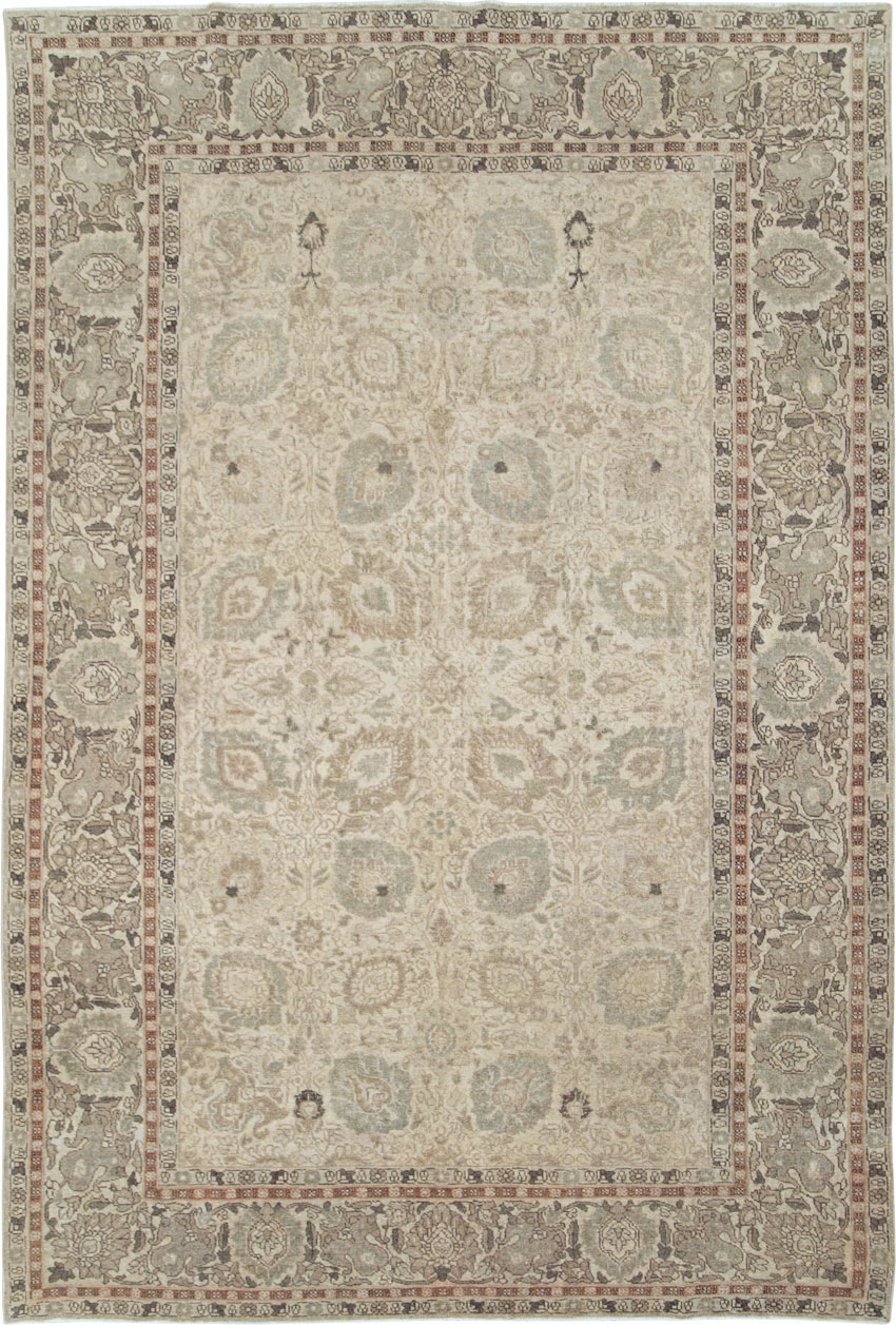 Antique Persian Tabriz Small Room Size Carpet, No.24043 - Galerie Shabab