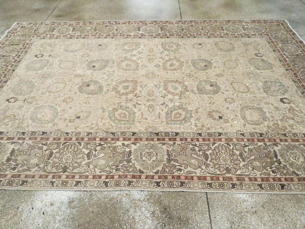 Antique Persian Tabriz Small Room Size Carpet, No.24043 - Galerie Shabab