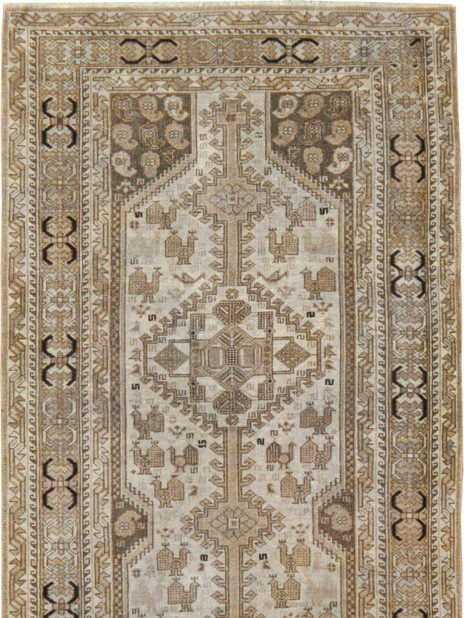 Antique Persian Shiraz Long Runner, No.24051 - Galerie Shabab