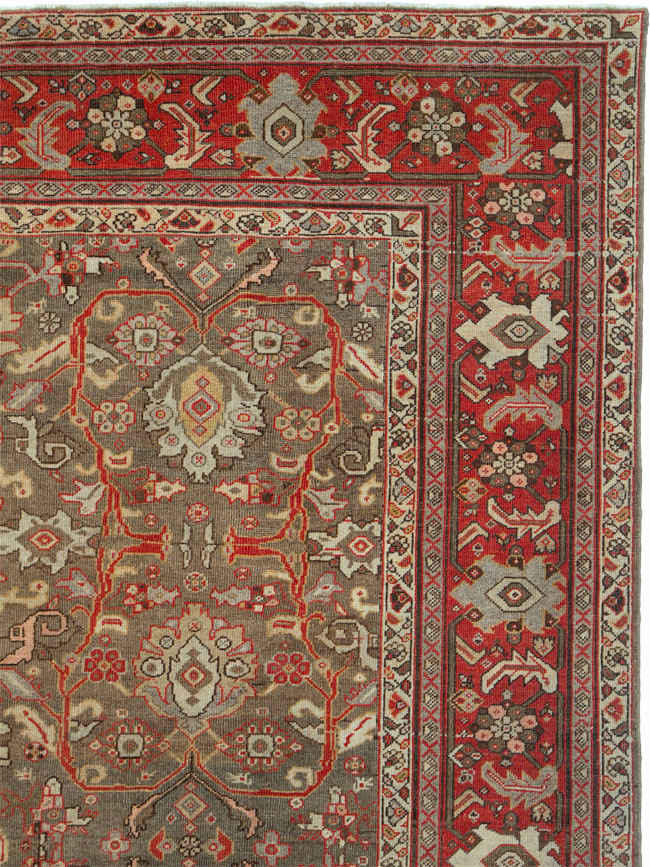 Antique Persian Mahal Carpet, No.24059 - Galerie Shabab