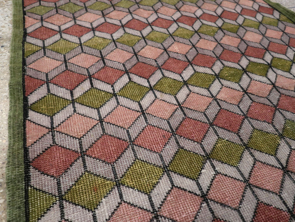 Vintage Anatolian Deco Rug, No.24065 - Galerie Shabab