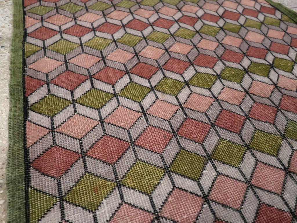 Vintage Anatolian Deco Rug, No.24065 - Galerie Shabab