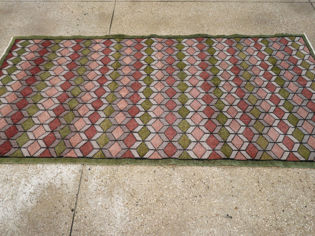 Vintage Anatolian Deco Rug, No.24065 - Galerie Shabab