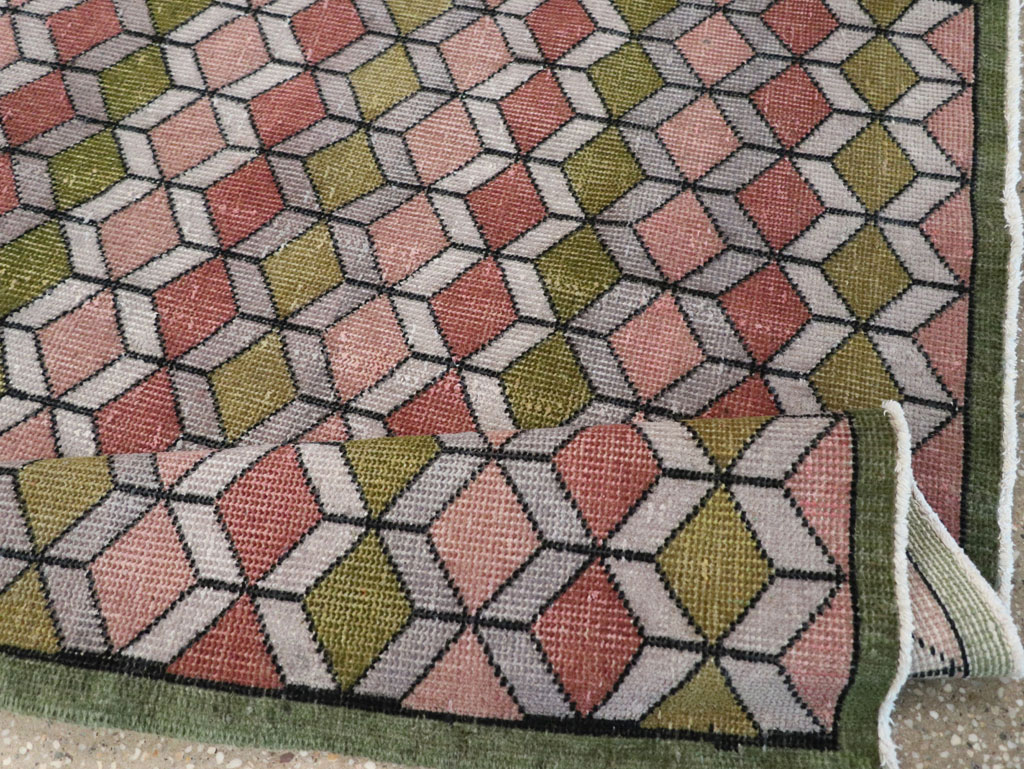 Vintage Anatolian Deco Rug, No.24065 - Galerie Shabab