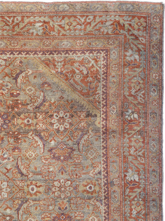 Antique Persian Mahal Gallery Carpet, No.24066 - Galerie Shabab