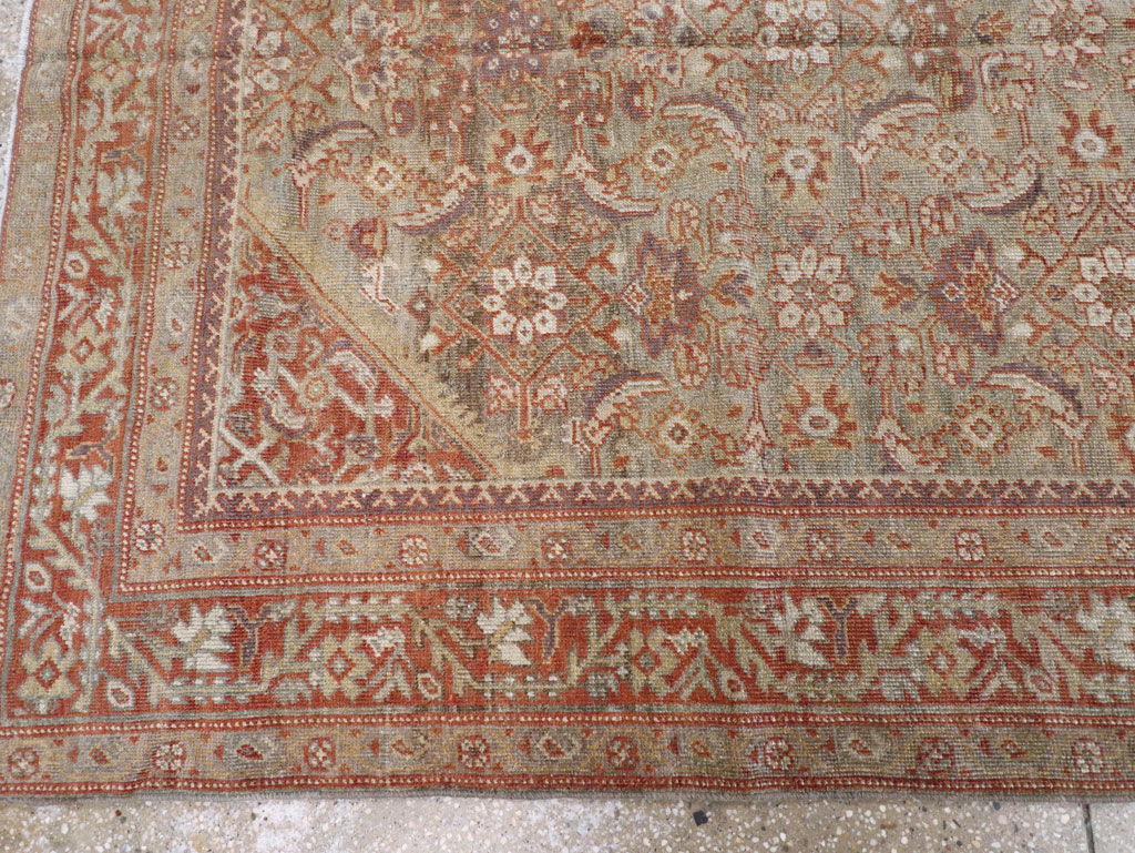 Antique Persian Mahal Gallery Carpet, No.24066 - Galerie Shabab