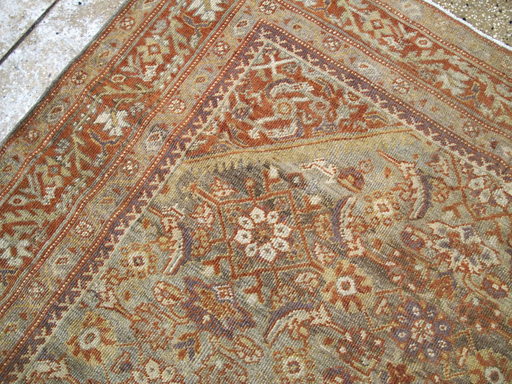 Antique Persian Mahal Gallery Carpet, No.24066 - Galerie Shabab