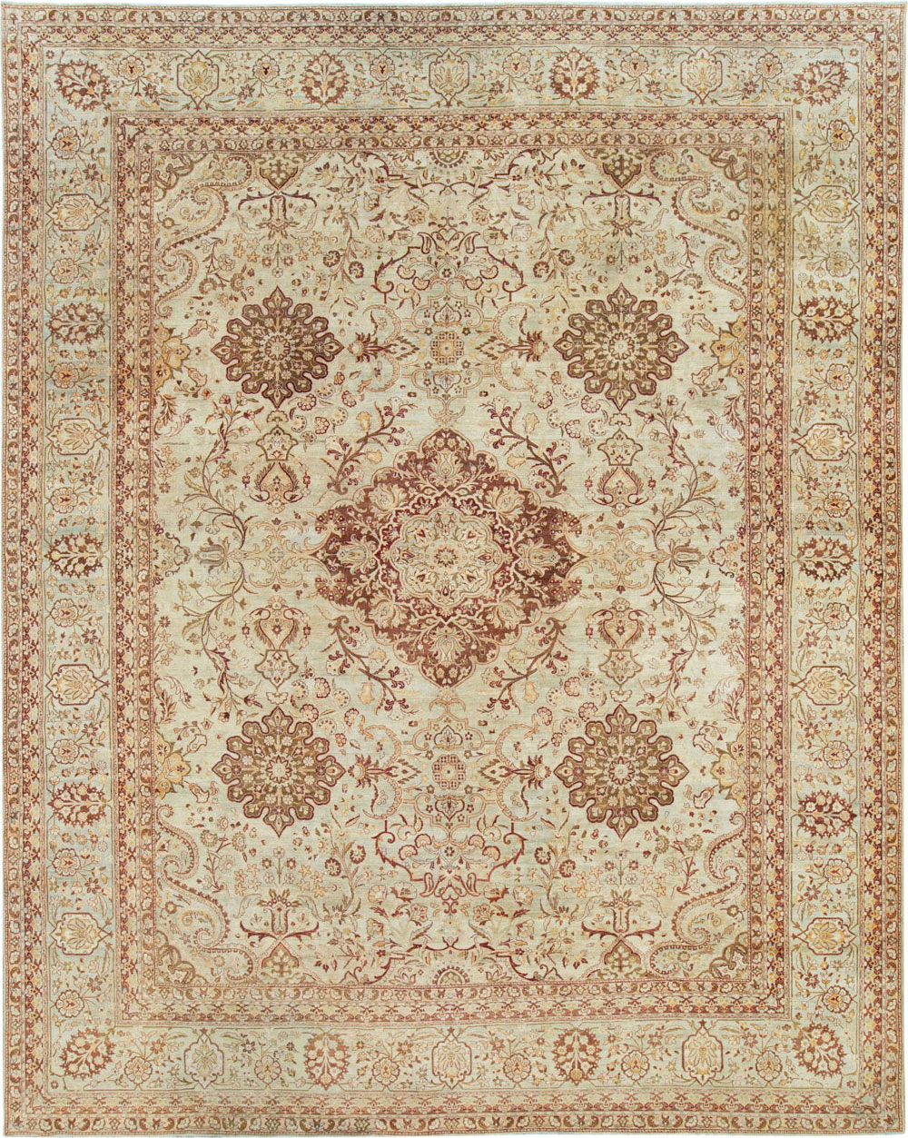 Antique Persian Lavar Kerman Carpet, No.24067 - Galerie Shabab