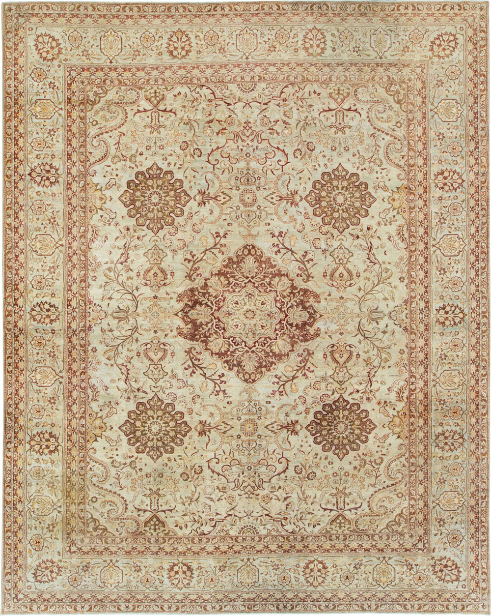 Antique Persian Lavar Kerman Carpet, No.24067 - Galerie Shabab