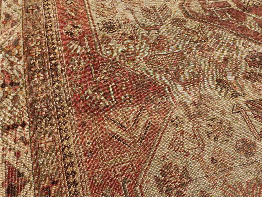 Antique Persian Shiraz Accent Rug, No.24072 - Galerie Shabab