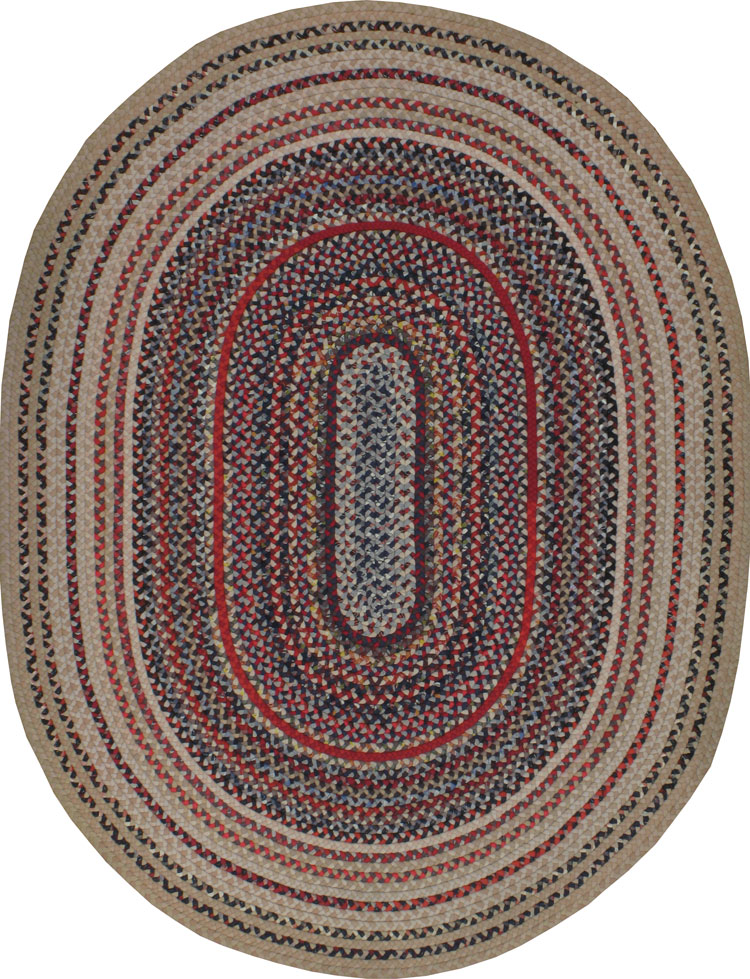 Vintage Braid Rug, No.24078 - Galerie Shabab