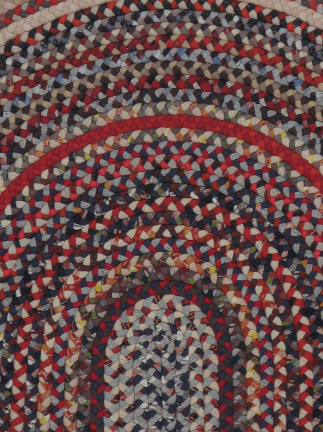 Vintage Braid Rug, No.24078 - Galerie Shabab