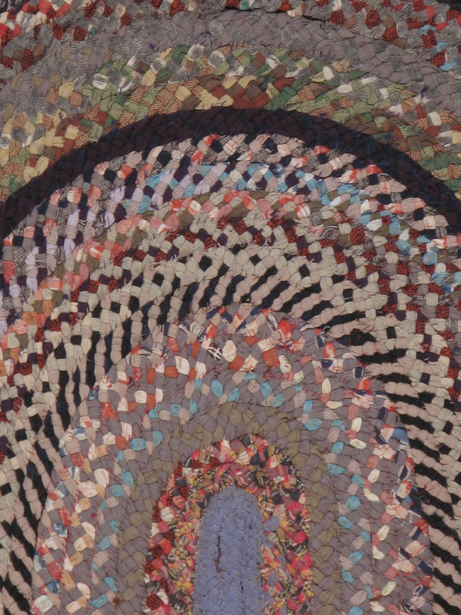 Vintage American Braid Rug, No.24079 - Galerie Shabab
