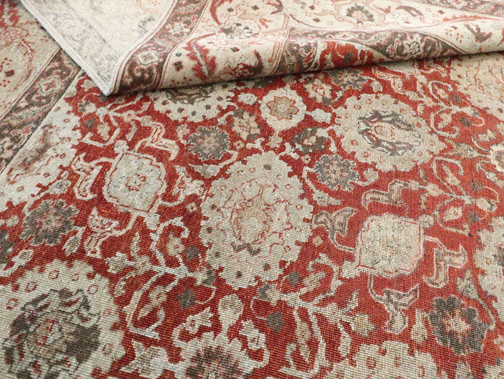 Antique Persian Tabriz Carpet, No.24081 - Galerie Shabab