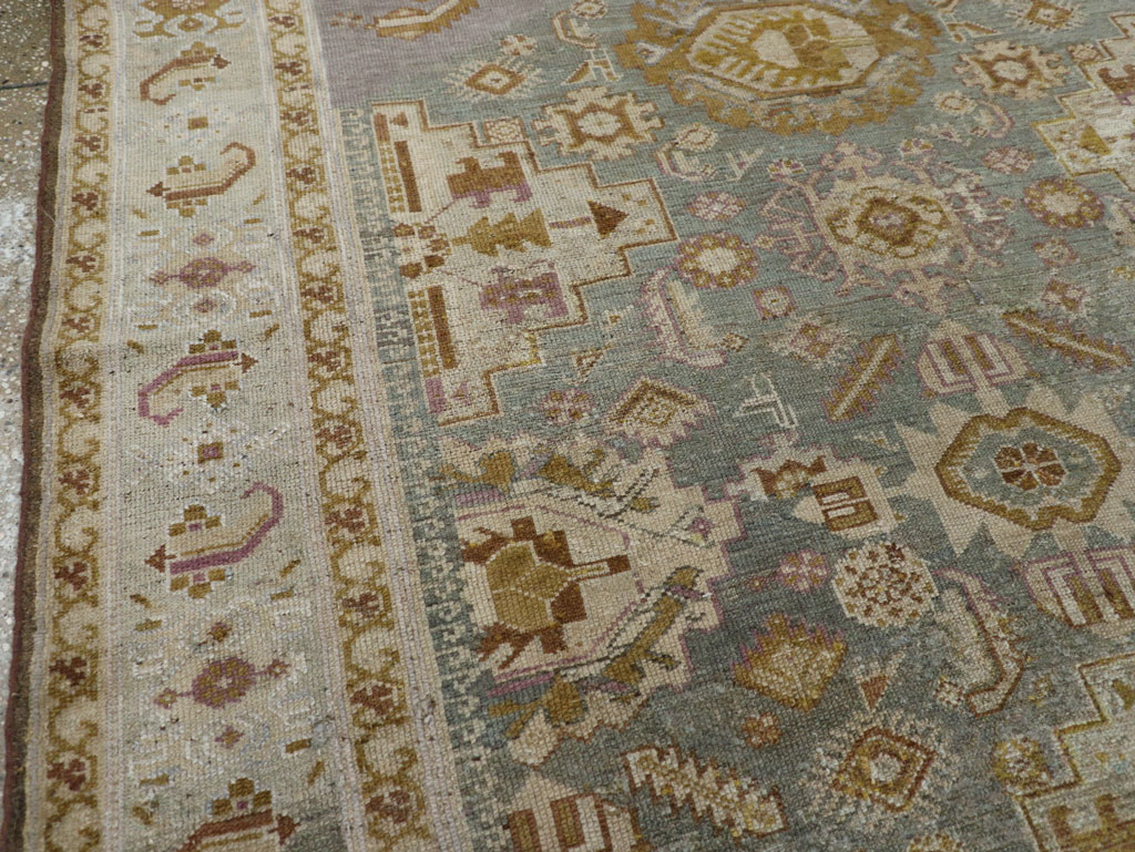 Antique Persian Malayer Wide Gallery Runner, No.24083 - Galerie Shabab