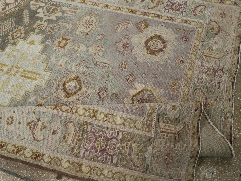 Antique Persian Malayer Wide Gallery Runner, No.24083 - Galerie Shabab