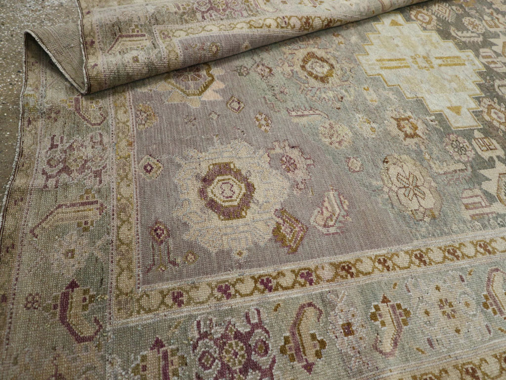 Antique Persian Malayer Wide Gallery Runner, No.24083 - Galerie Shabab